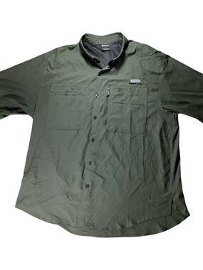 Gradual Men's UPF 50+ Quick Dry Fishing Shirt Green Lightweight Size XL (247)